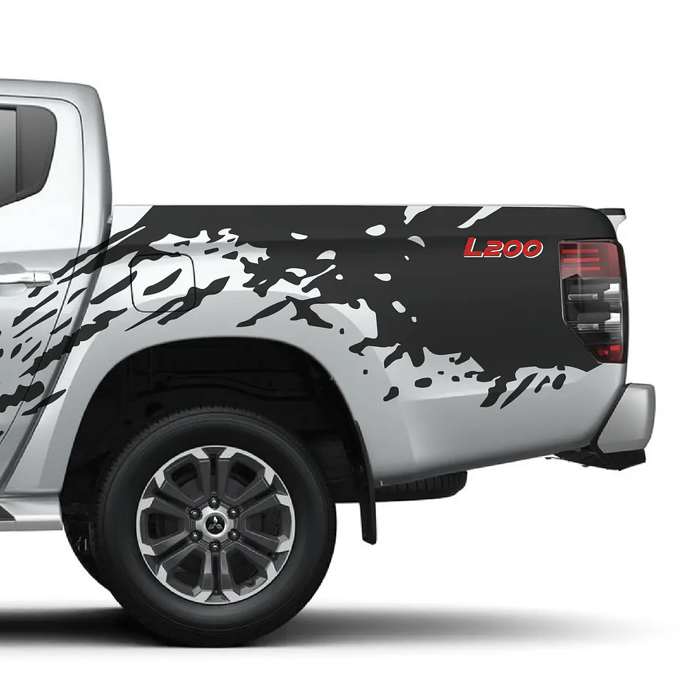 Sticker barro splash para pickup y camionetas 4x4 3