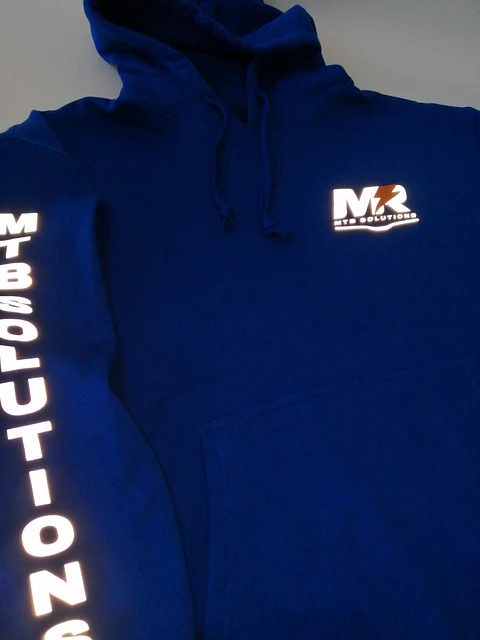 Poleron Canguro Personalizado en Vinilo Textil Reflectante