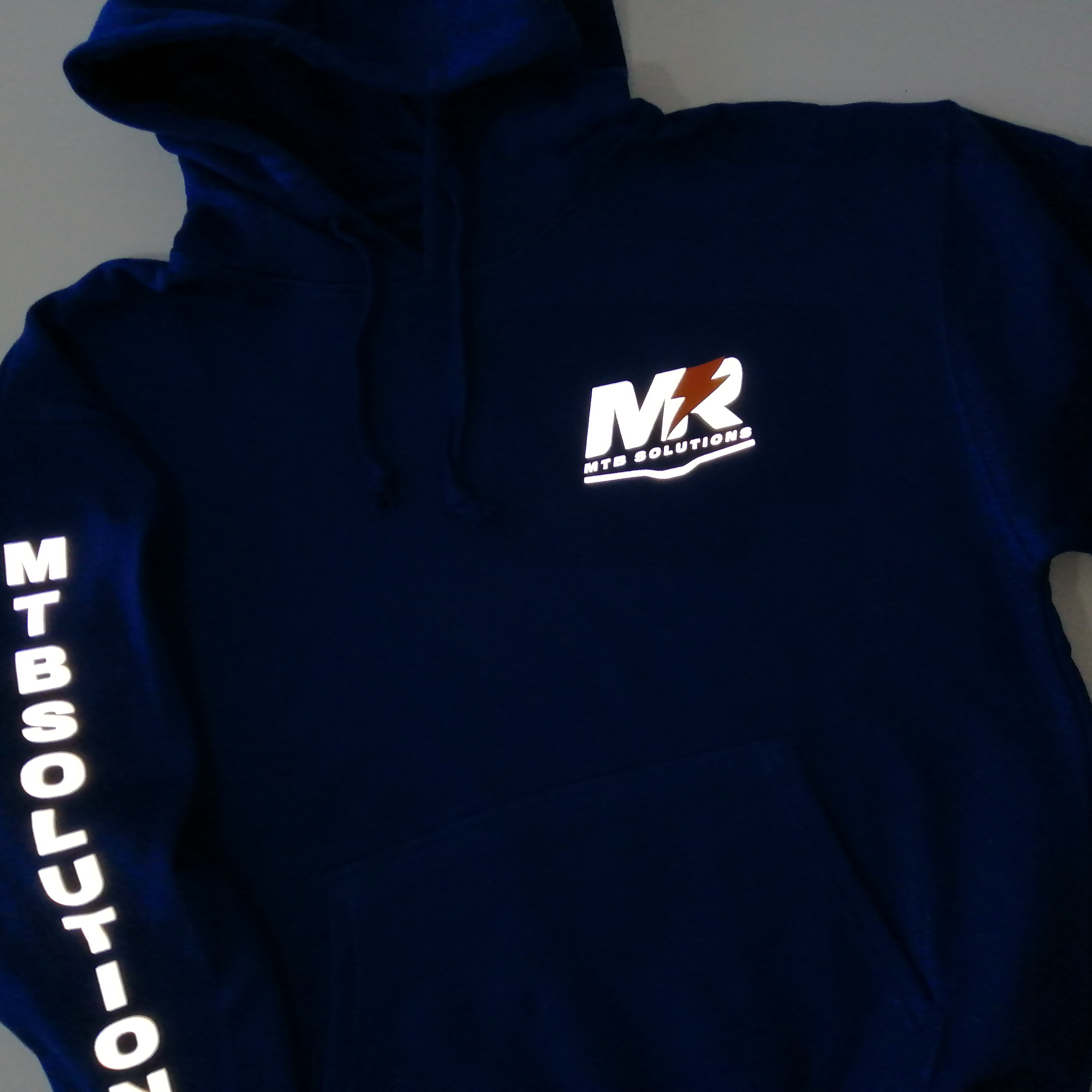 Poleron Canguro Con Capucha Personalizado Vinilo Textil Reflectante Unisex 4