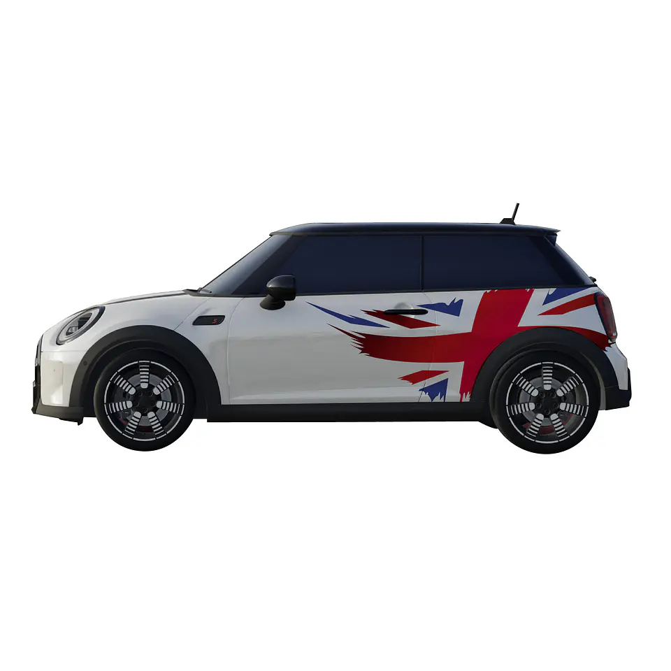 Kit de gráficos bandera británica para mini cooper 7