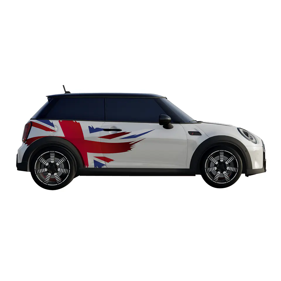 Kit de gráficos bandera británica para mini cooper 8