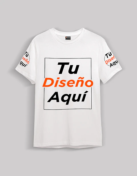 Polera Unisex con estampado 100% Algodón 