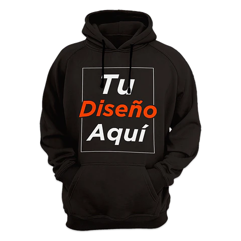 Poleron Canguro Con Capucha Estampado Personalizado 