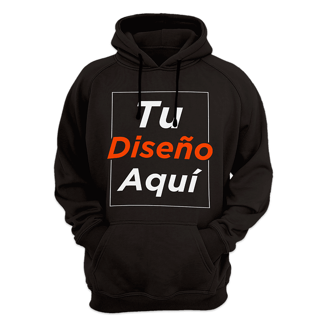 Poleron Canguro Con Capucha Estampado Personalizado 