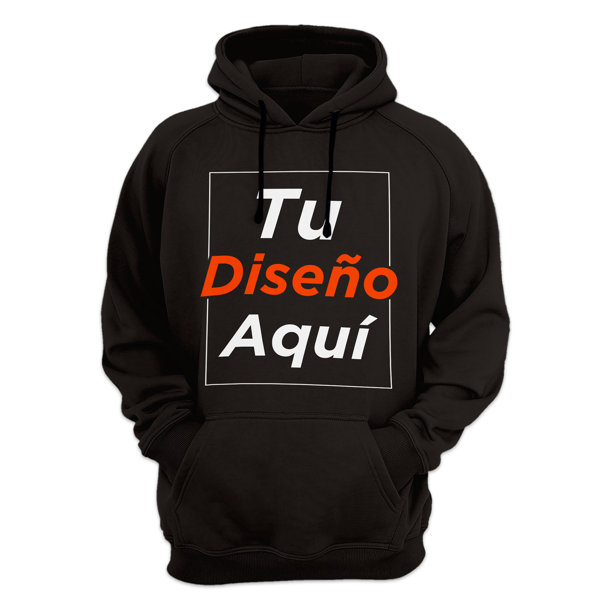 Poleron Canguro Con Capucha Estampado Personalizado  1