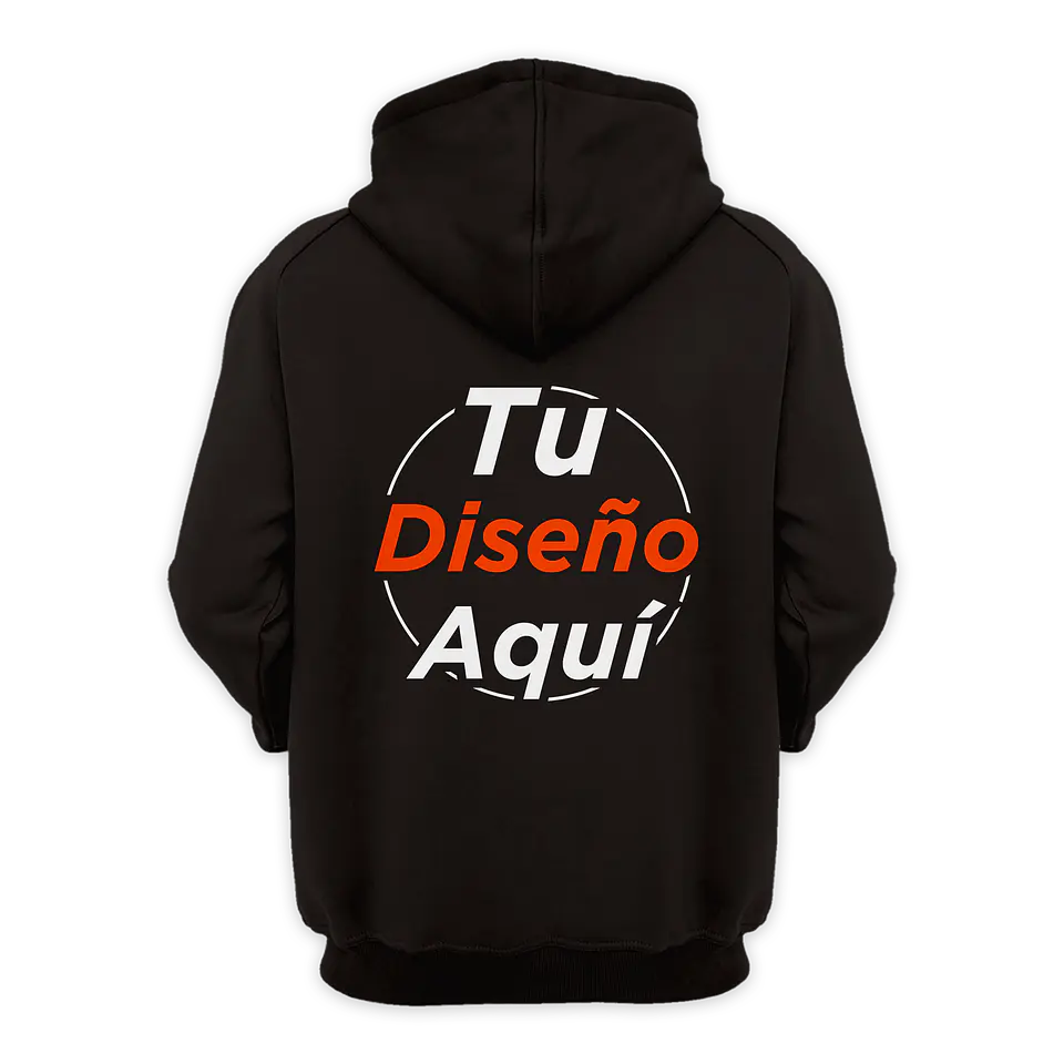 Poleron Canguro Con Capucha Estampado Personalizado  2