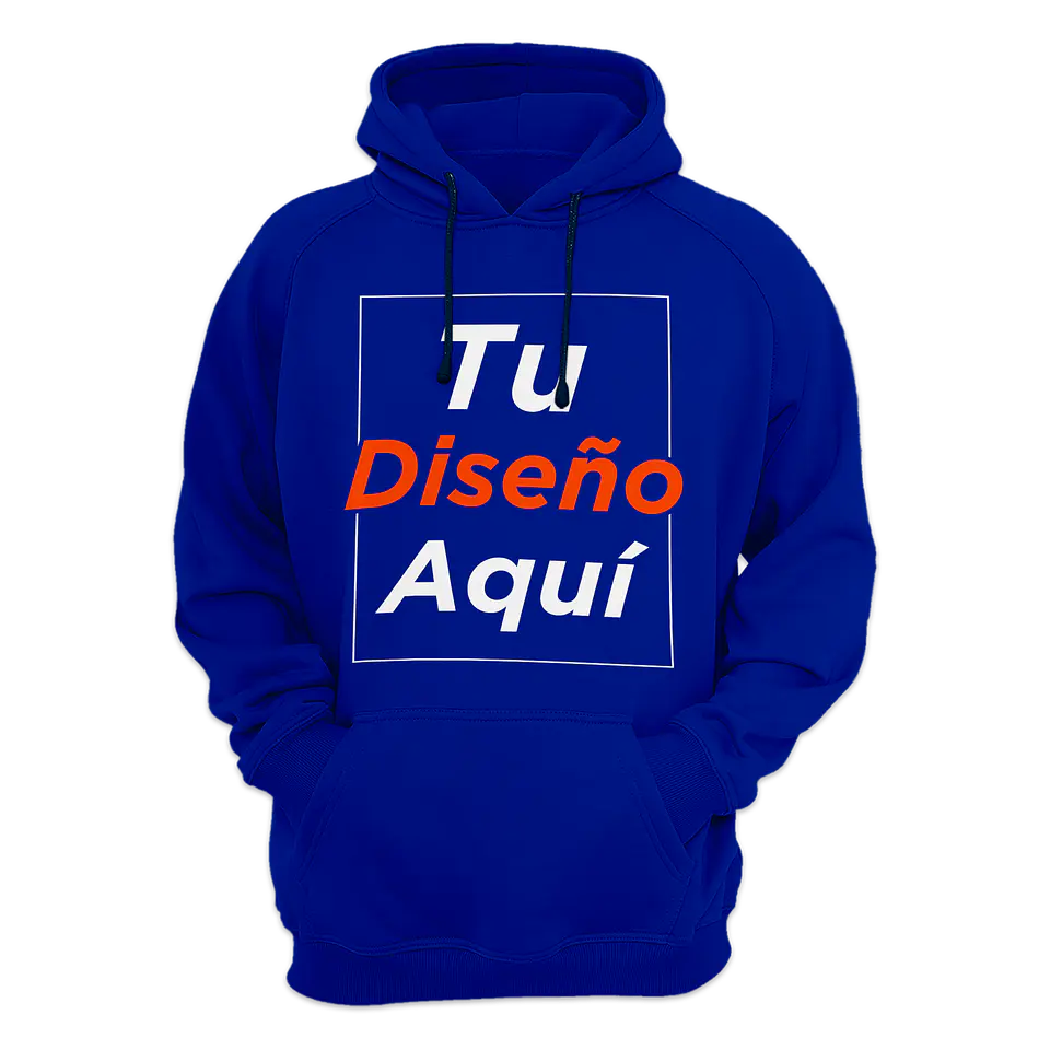 Poleron Canguro Con Capucha Estampado Personalizado  11