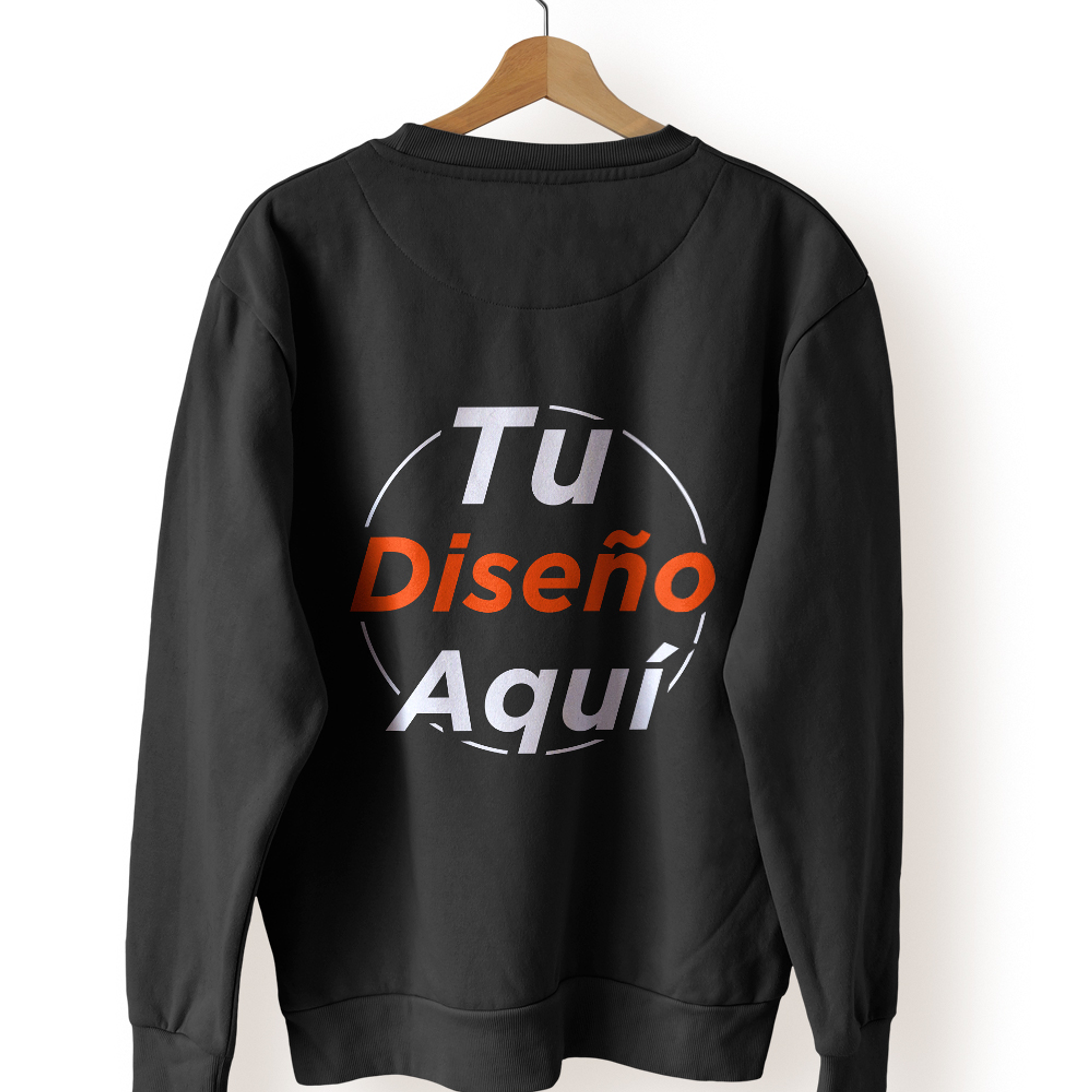 Polerón Polo Algodón Cuello Redondo Estampado Personalizado Unisex 1