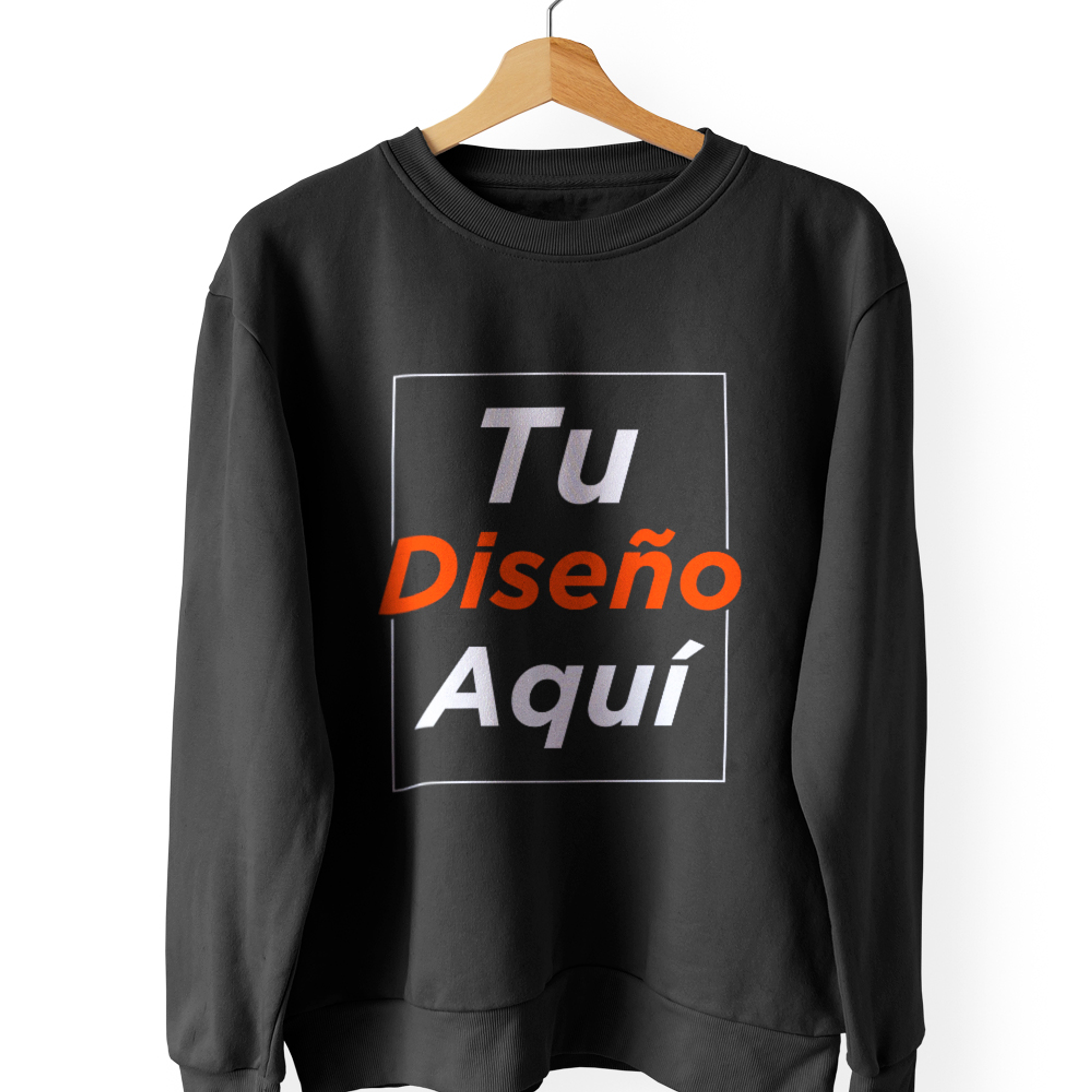 Polerón Polo Algodón Cuello Redondo Estampado Personalizado Unisex 2