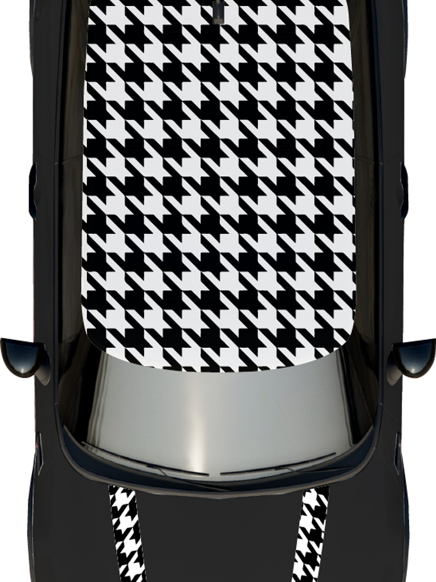 Kit de gráficos techo y franjas capot para mini cooper  1