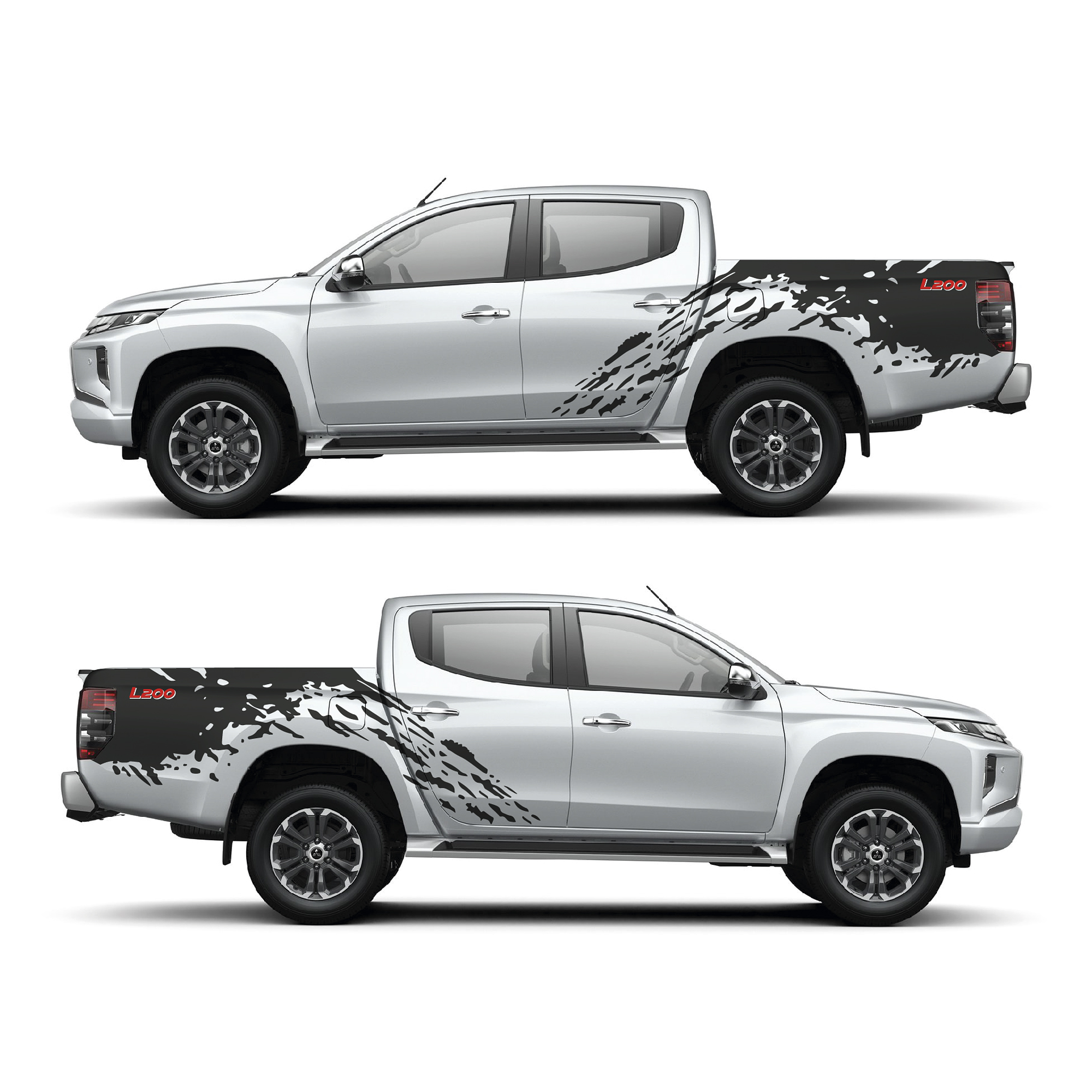 Sticker barro splash para pickup y camionetas 4x4 1