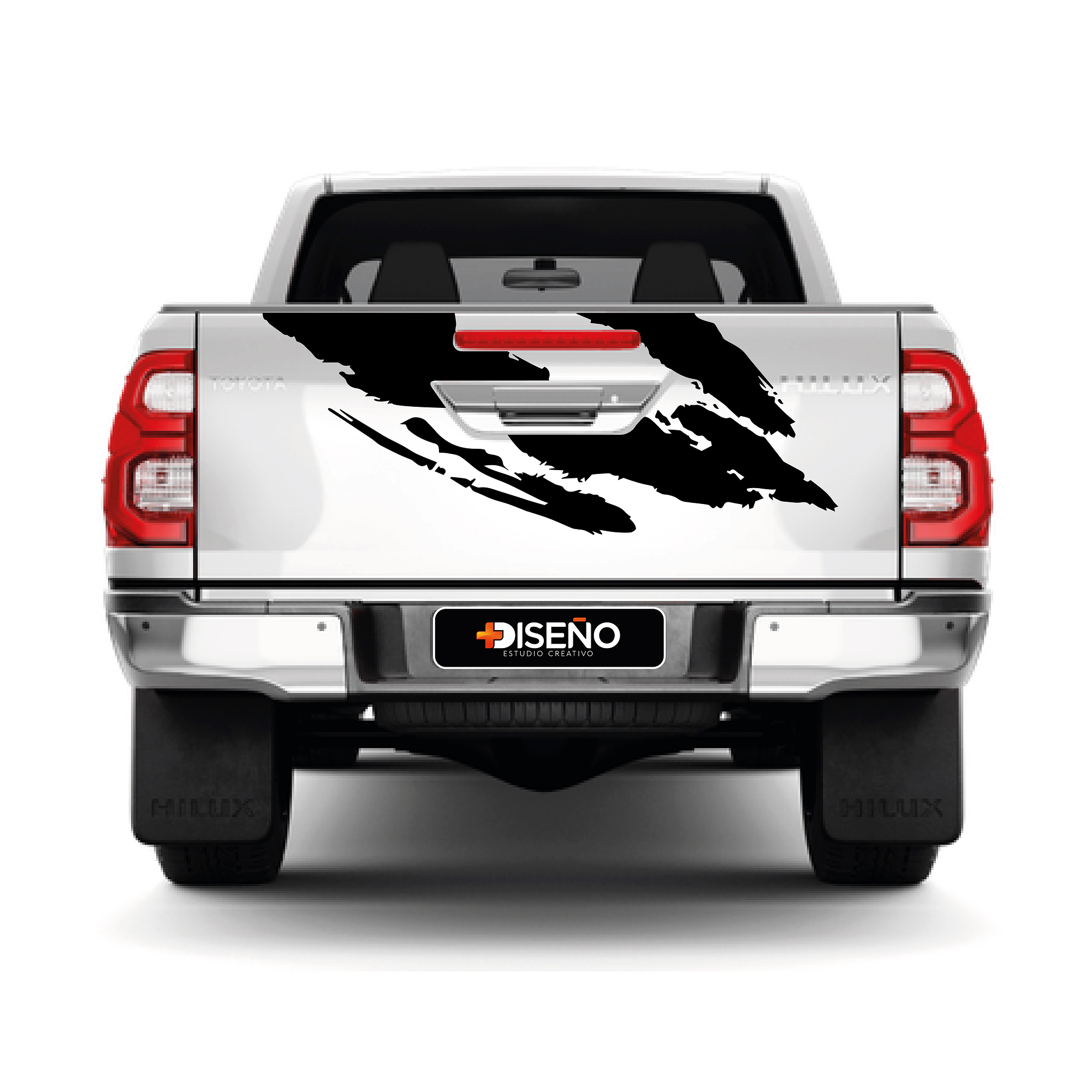 Sticker Barro  franjas deportivas  para Camionetas Pickup 4x4 4