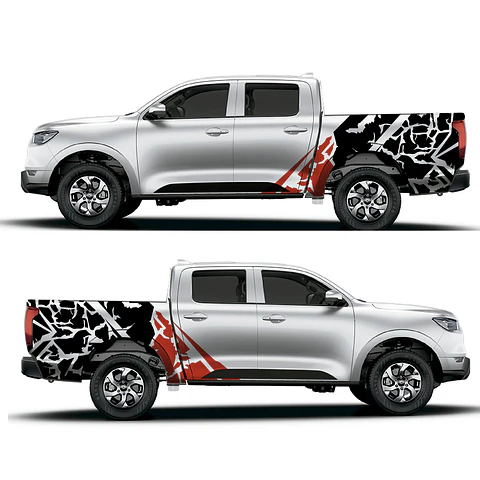 Sticker barro fango splash para Grand Well Power camionetas 4x4