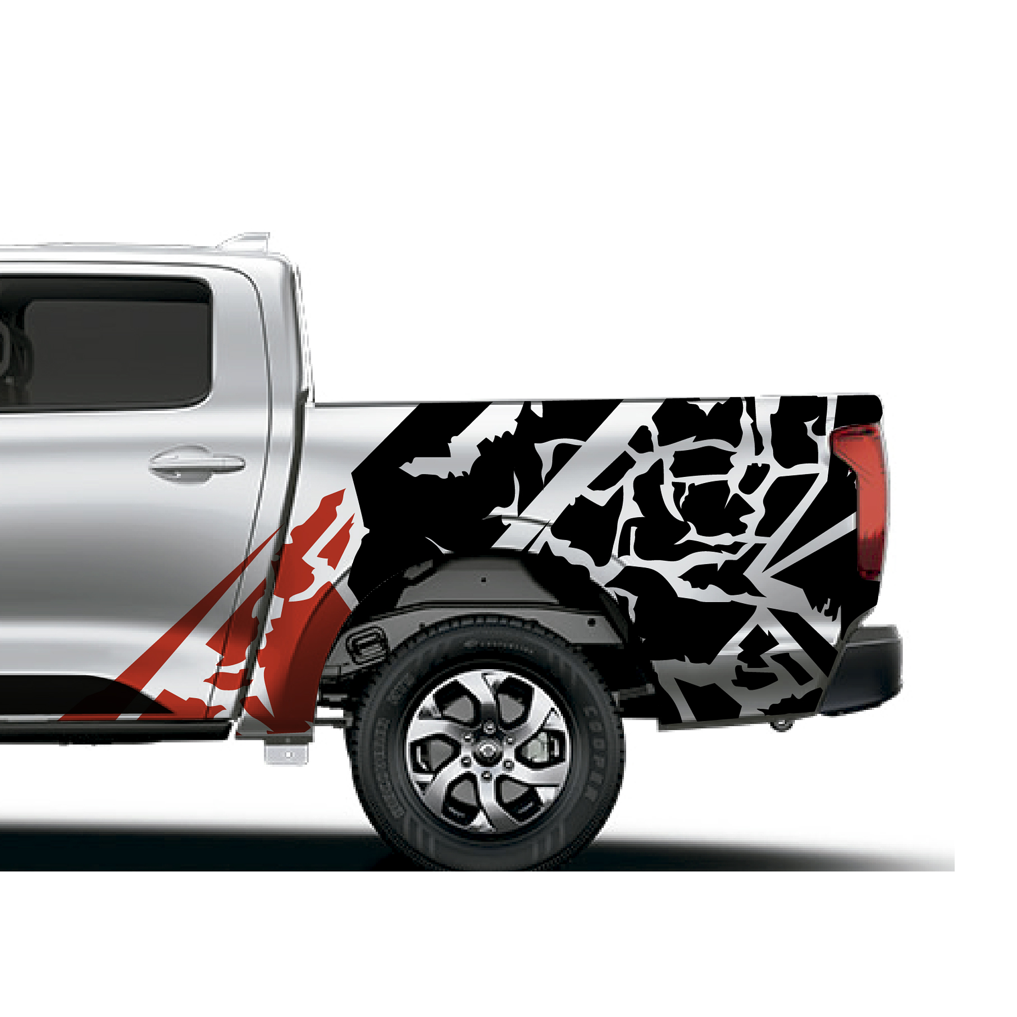 Sticker barro fango splash para Grand Well Power camionetas 4x4 5
