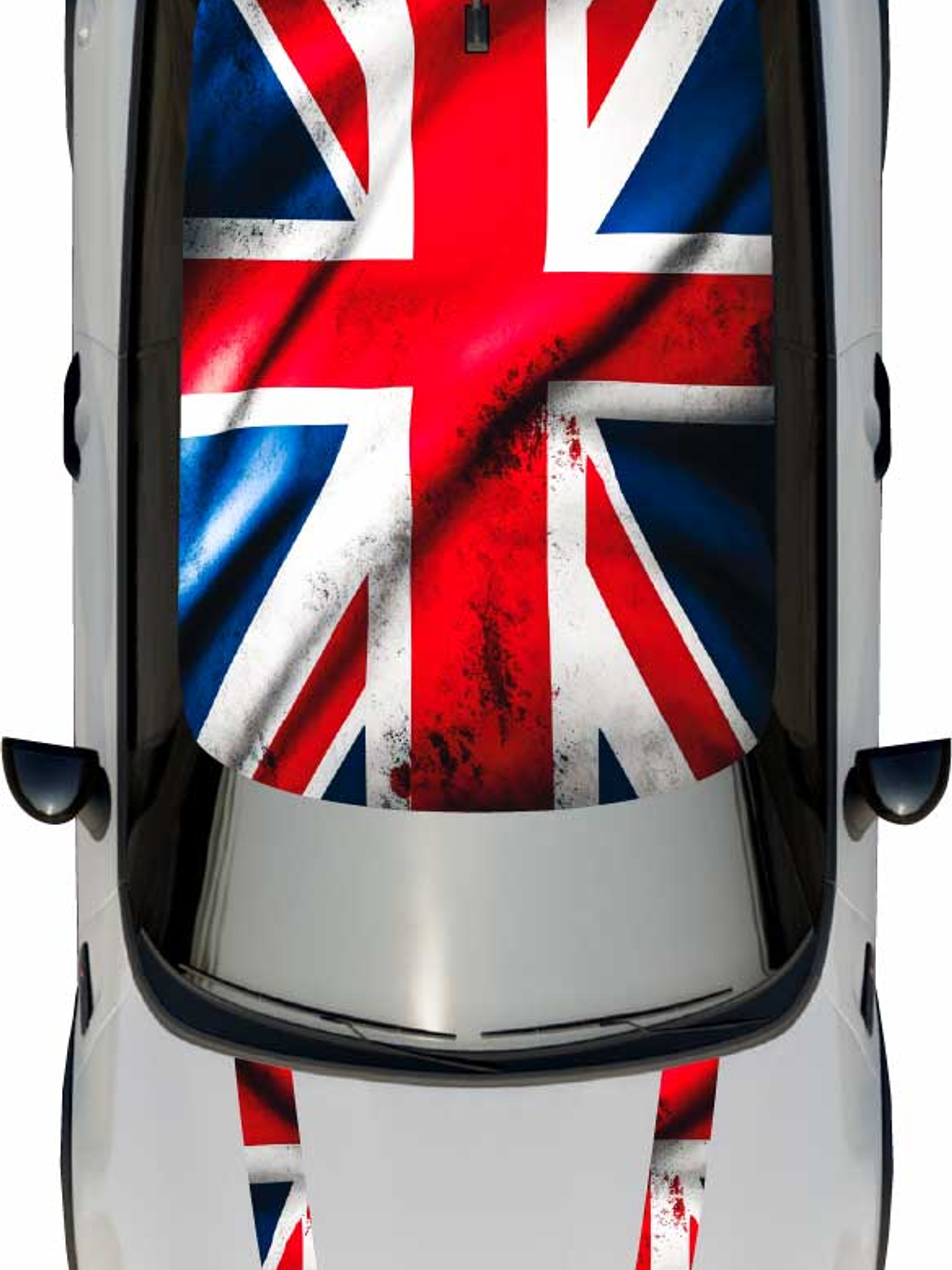 Kit de gráficos para techo y franjas capot para mini cooper 1