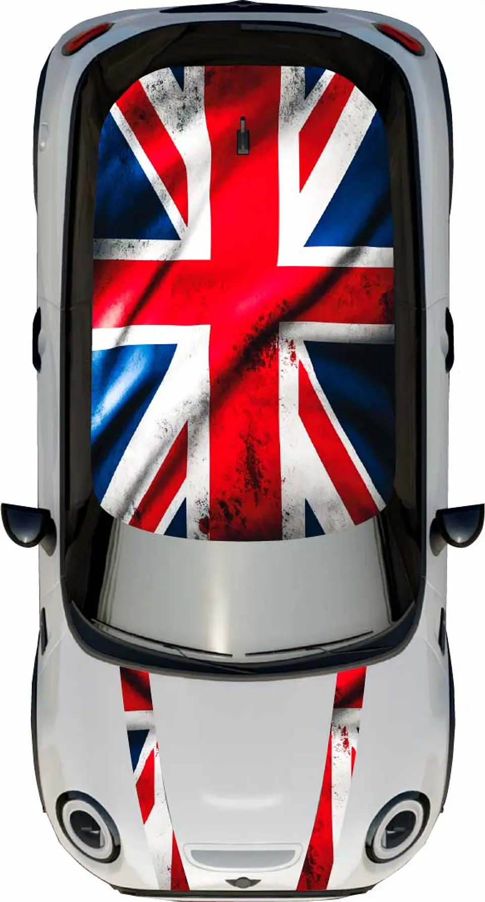 Kit de gráficos para techo y franjas capot para mini cooper 1