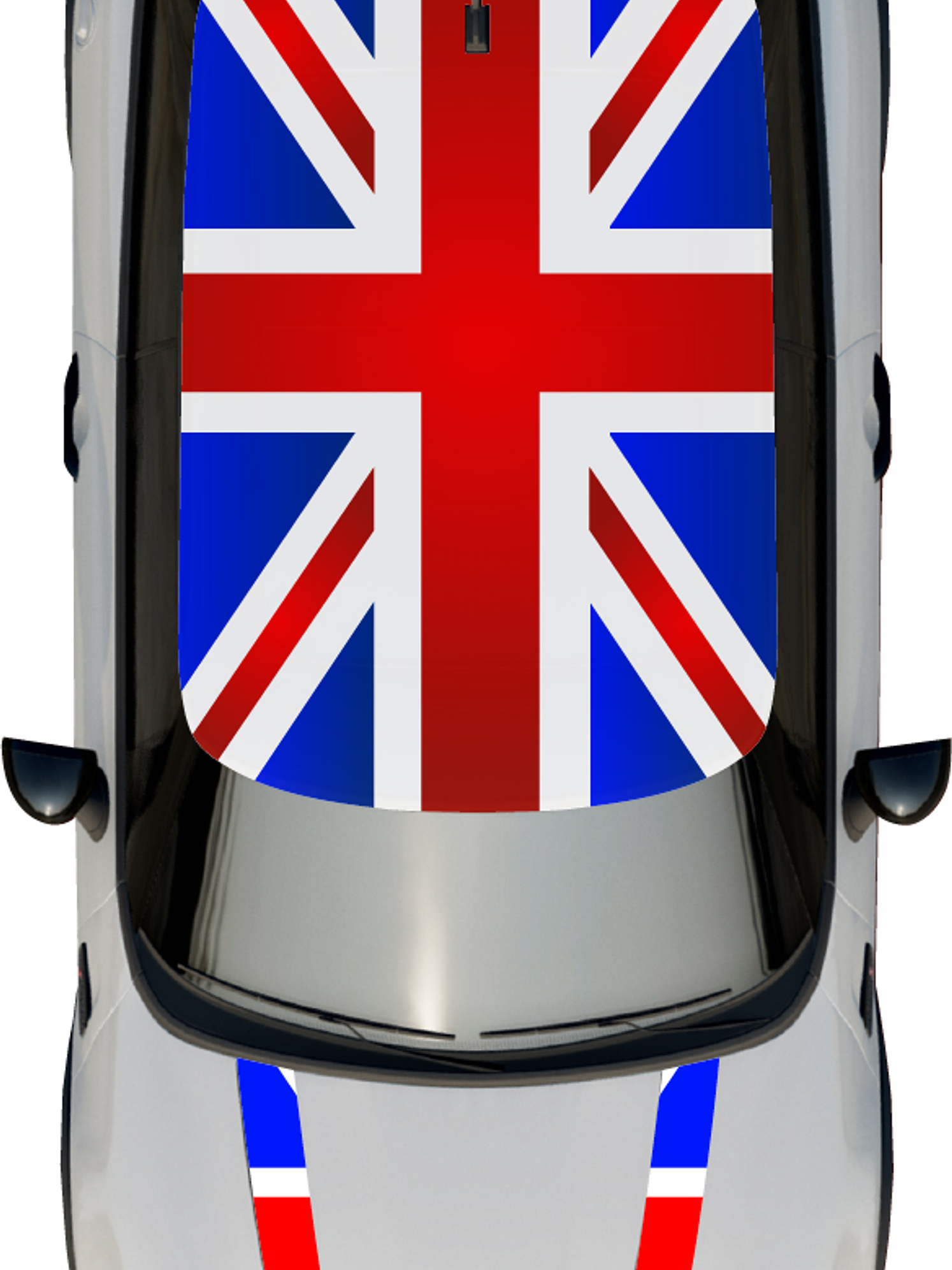 Kit de gráficos para techo y franjas capot para mini cooper 3