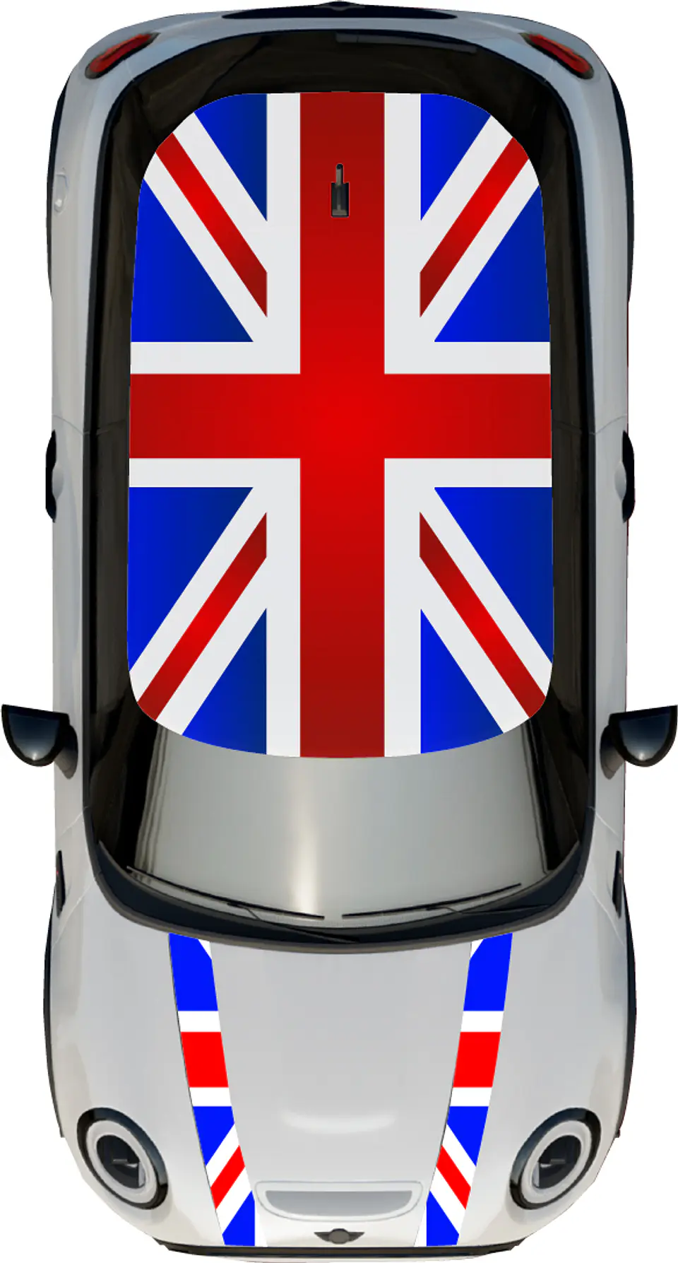 Kit de gráficos para techo y franjas capot para mini cooper 3