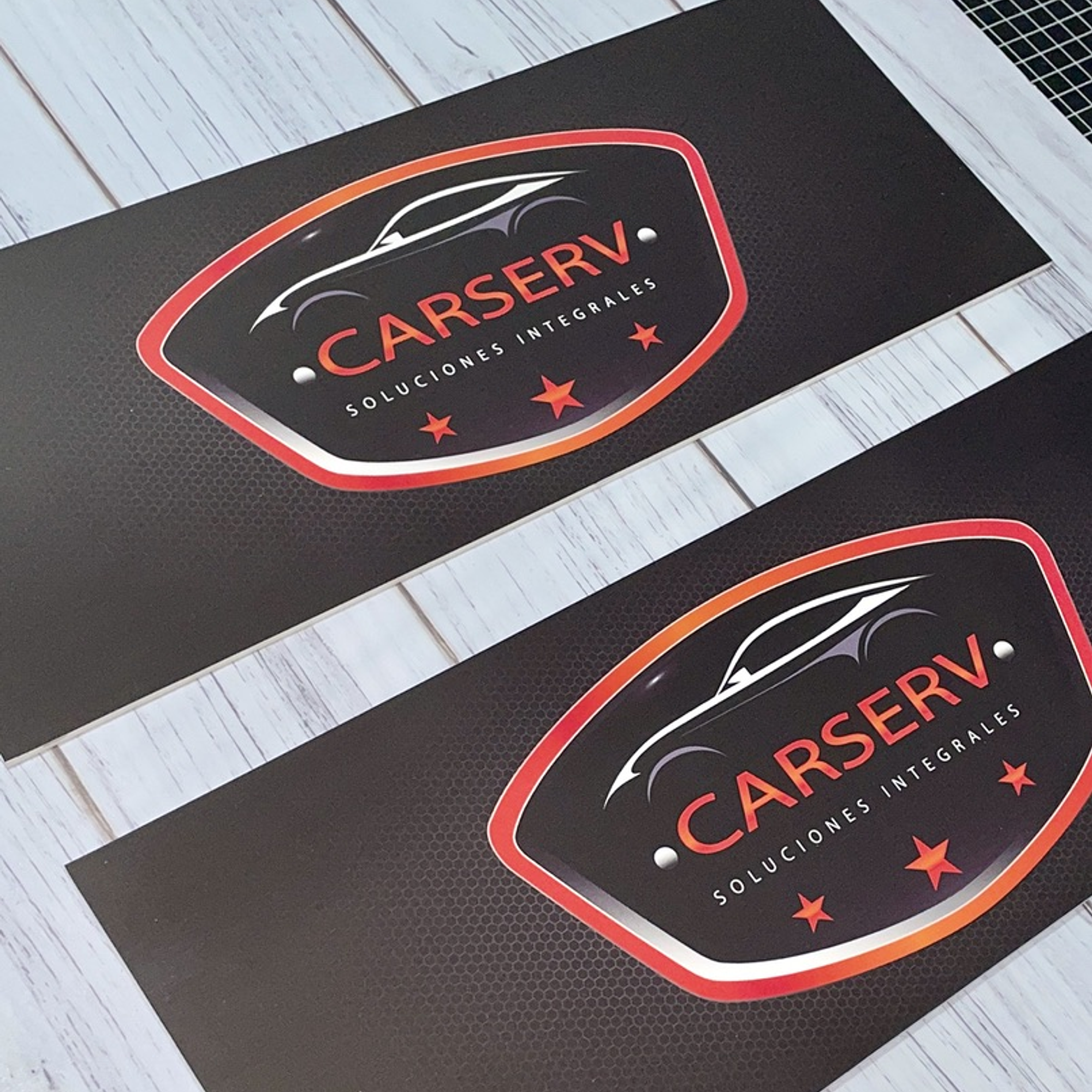 Cubre Patente rectangular  personalizado kit de 2 unidades 10