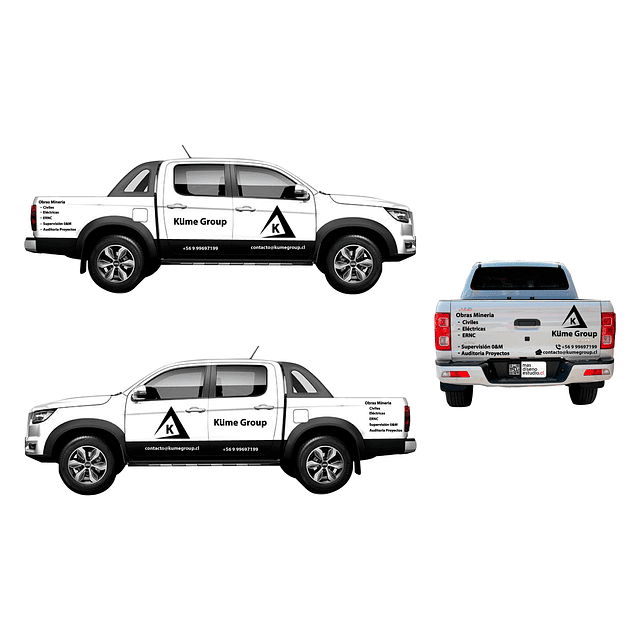 Kit de branding Vehicular para camionetas y pickup