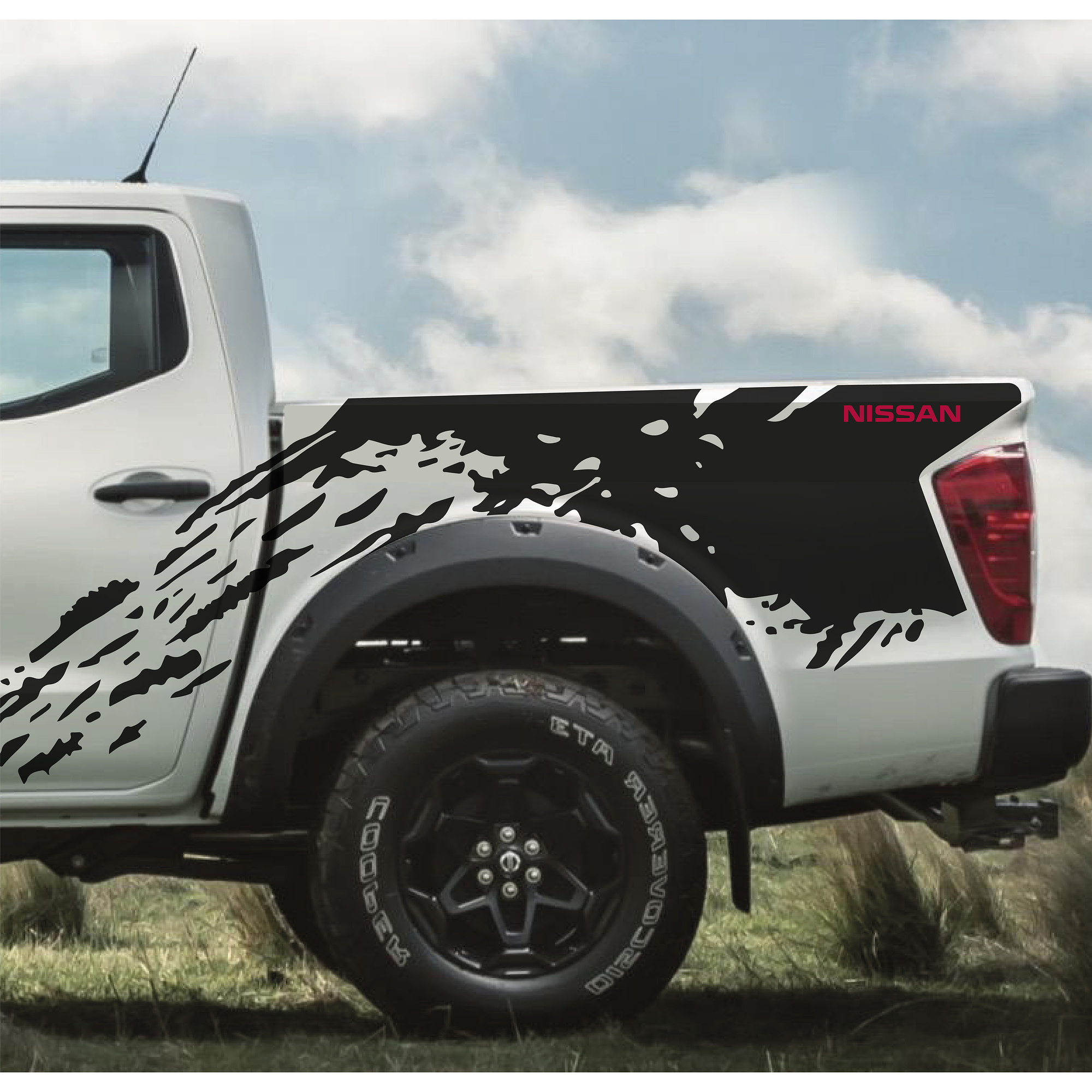 Sticker de barro para pickup de camionetas Nissan Navara 3