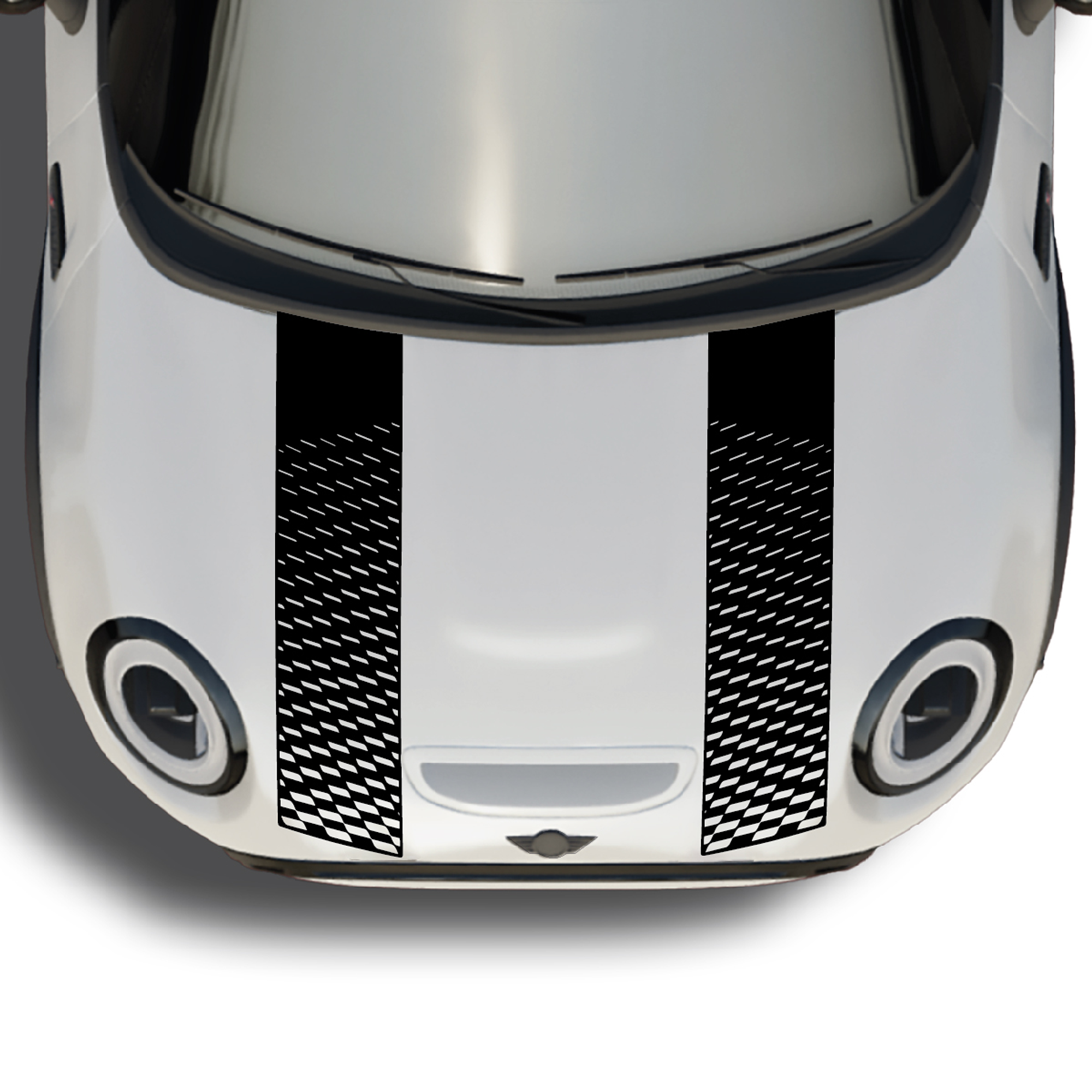 Franjas deportivas de capot para mini cooper 1