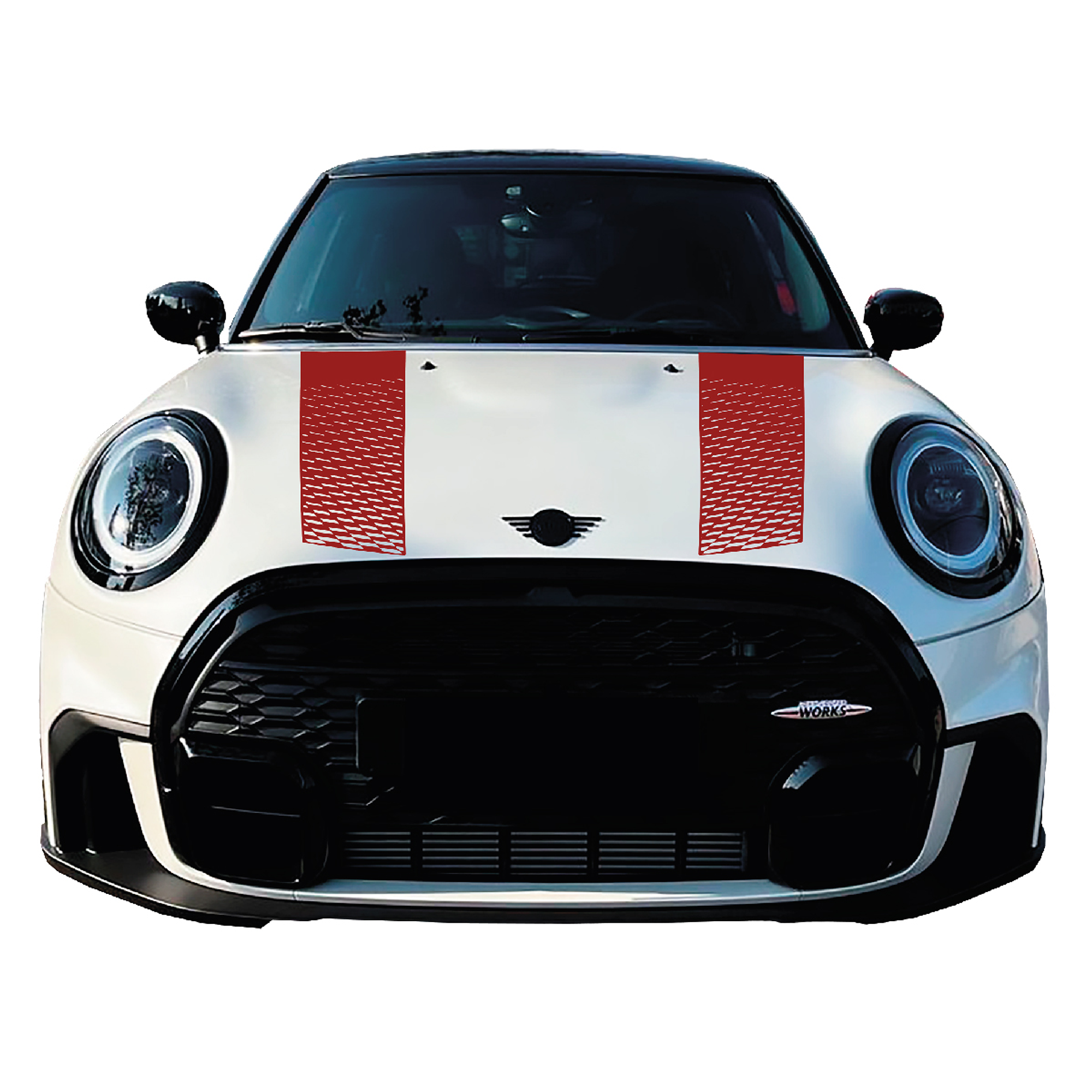 Franjas deportivas de capot para mini cooper 3