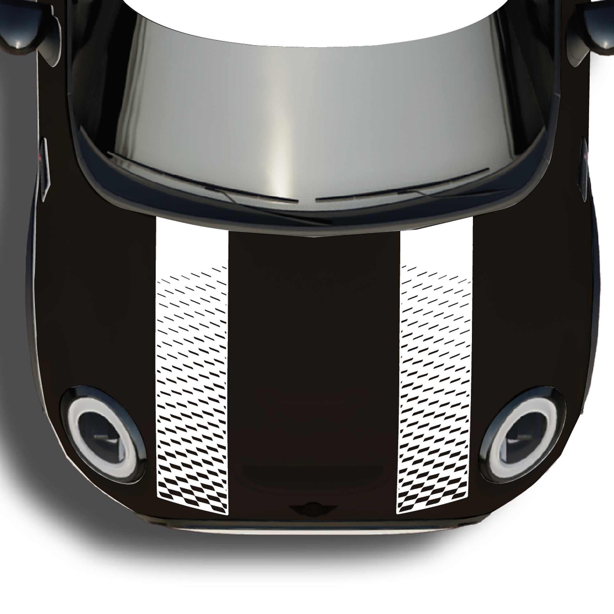 Franjas deportivas de capot para mini cooper 5