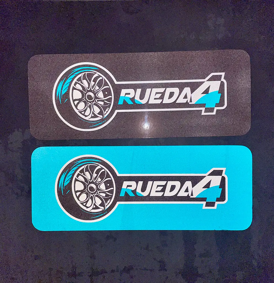 Cubre Patente en vinilo Reflectante para Autos kit 4 unid 12