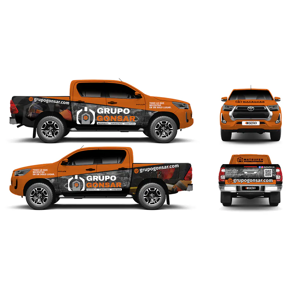 Gráfica Vehicular personalizada completo para camionetas 4x4 full wrapping 1