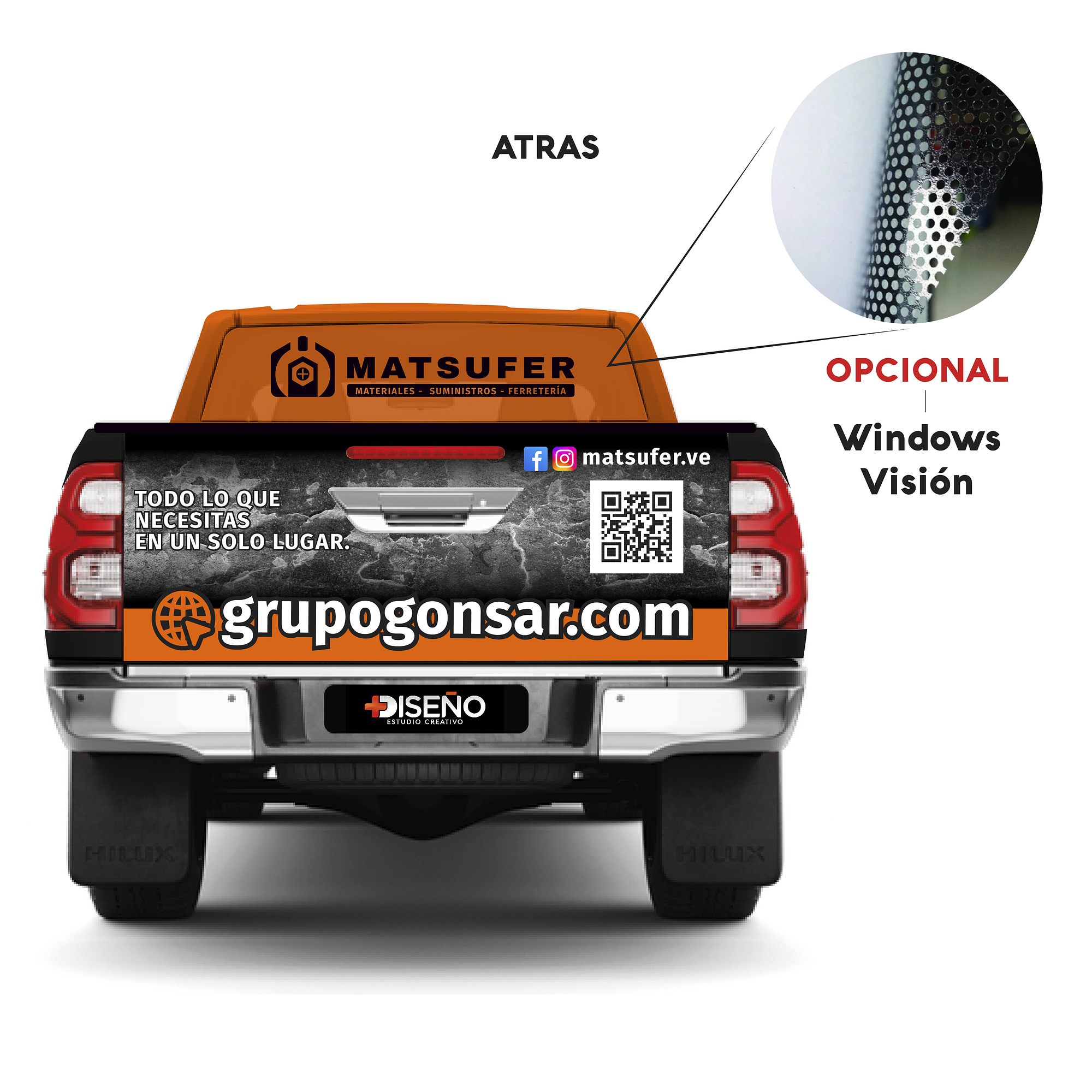 Gráfica Vehicular personalizada completo para camionetas 4x4 full wrapping 3