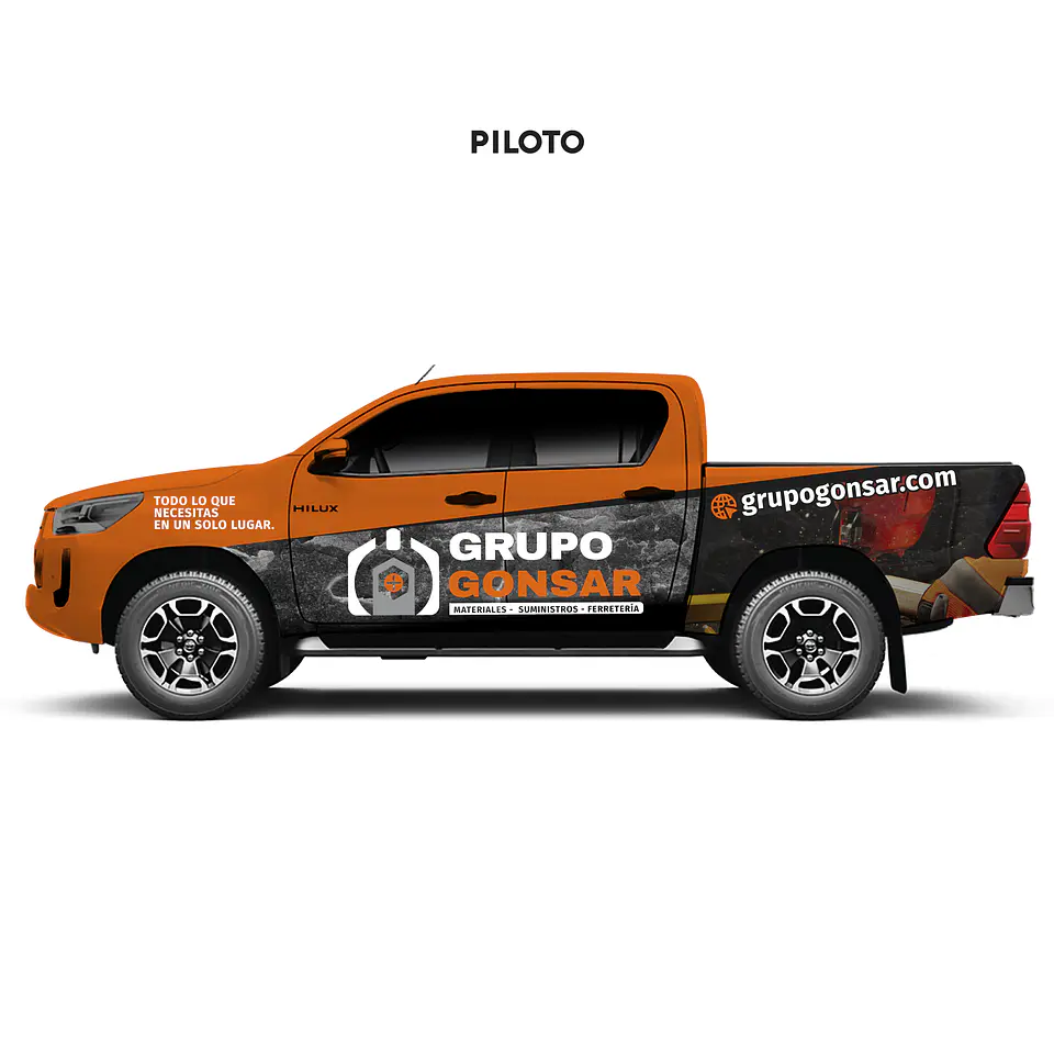 Gráfica Vehicular personalizada completo para camionetas 4x4 full wrapping 5