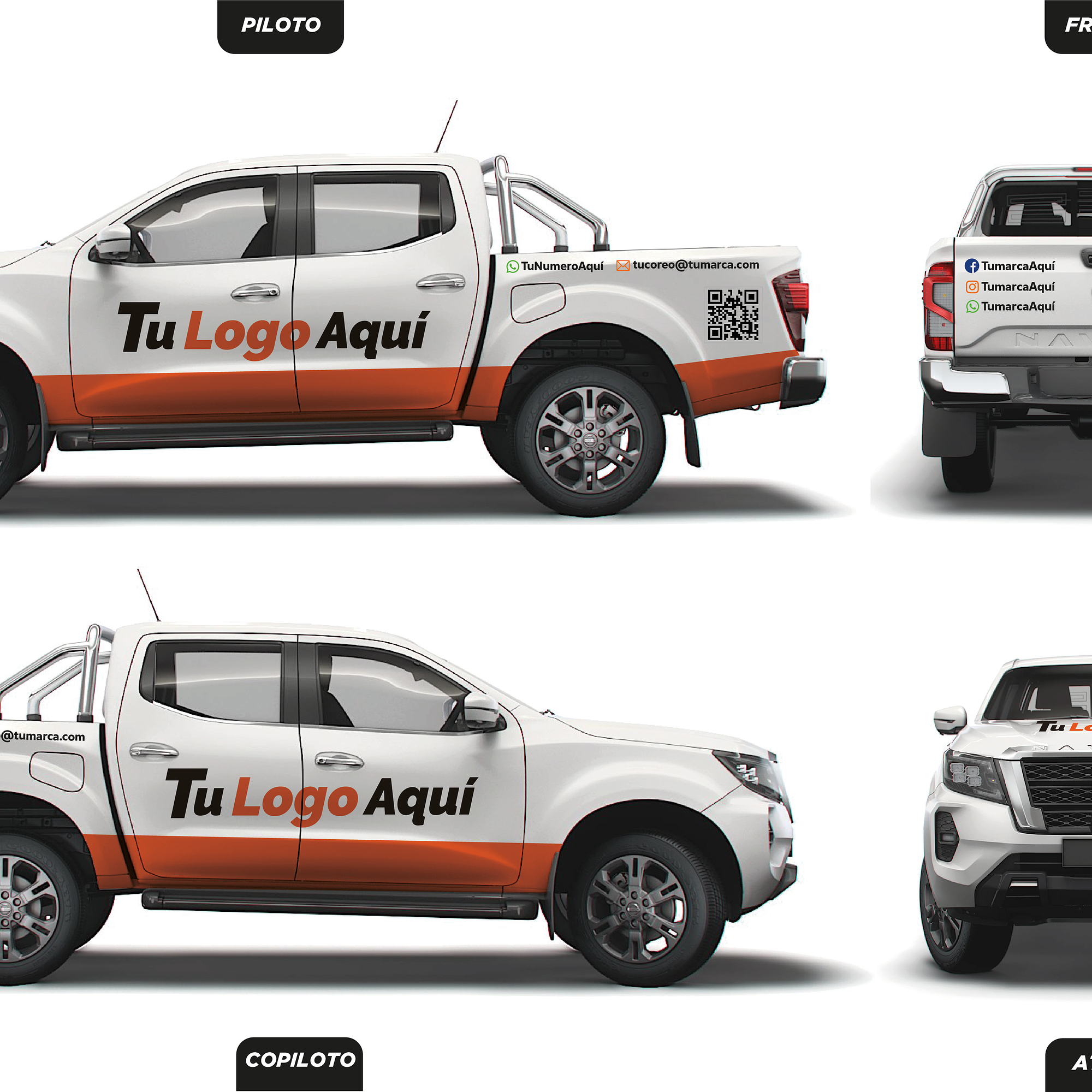 Branding Vehicular Básico personalizado para camionetas 4x4 5