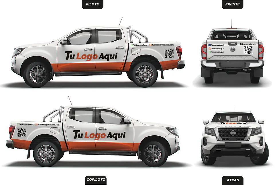 Branding Vehicular Básico personalizado para camionetas 4x4 5