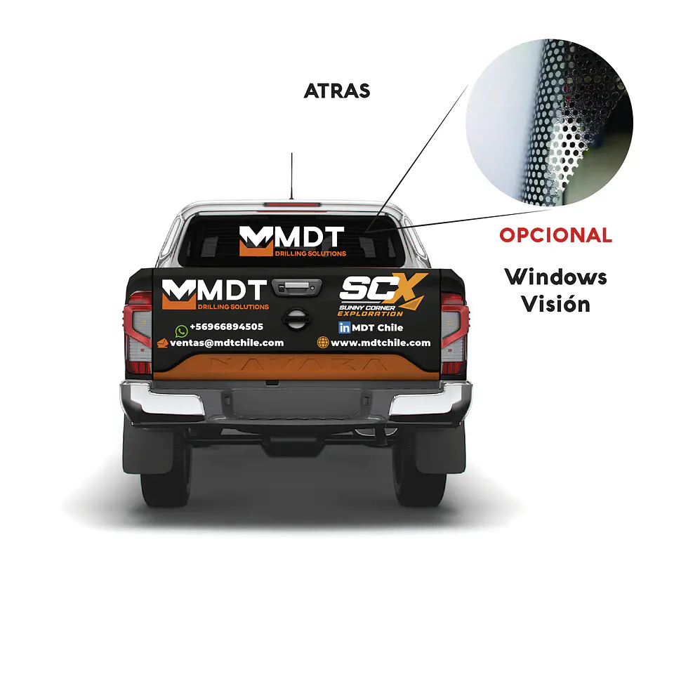 Branding Vehicular Parcial personalizado para camionetas 4x4 3