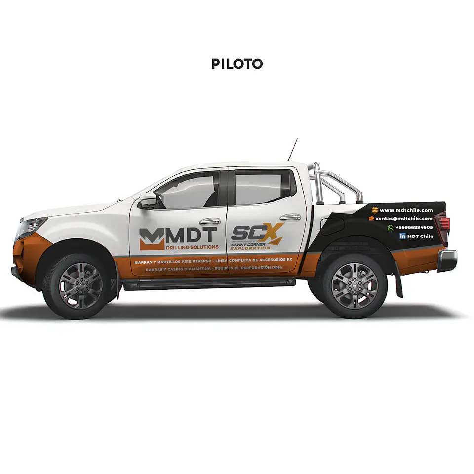 Branding Vehicular Parcial personalizado para camionetas 4x4 5