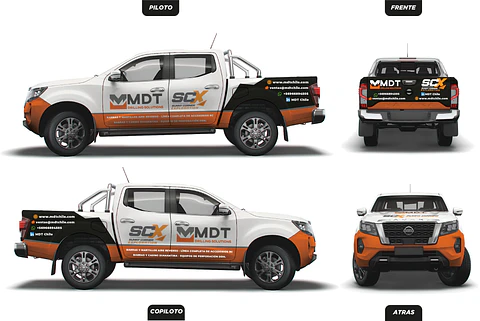 Branding Vehicular Parcial personalizado para camionetas 4x4