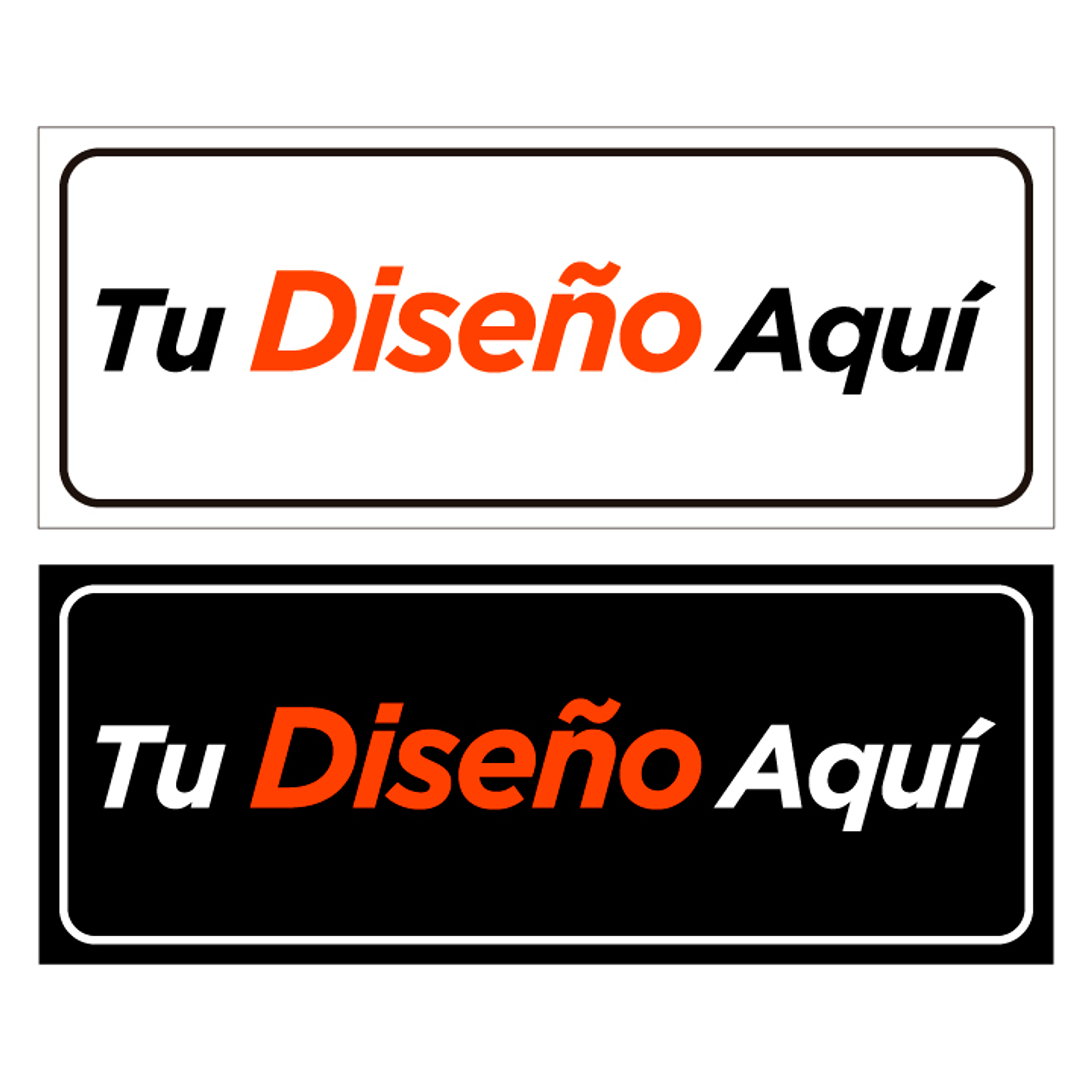 Cubre Patente rectangular personalizado kit de 6 unidades 2