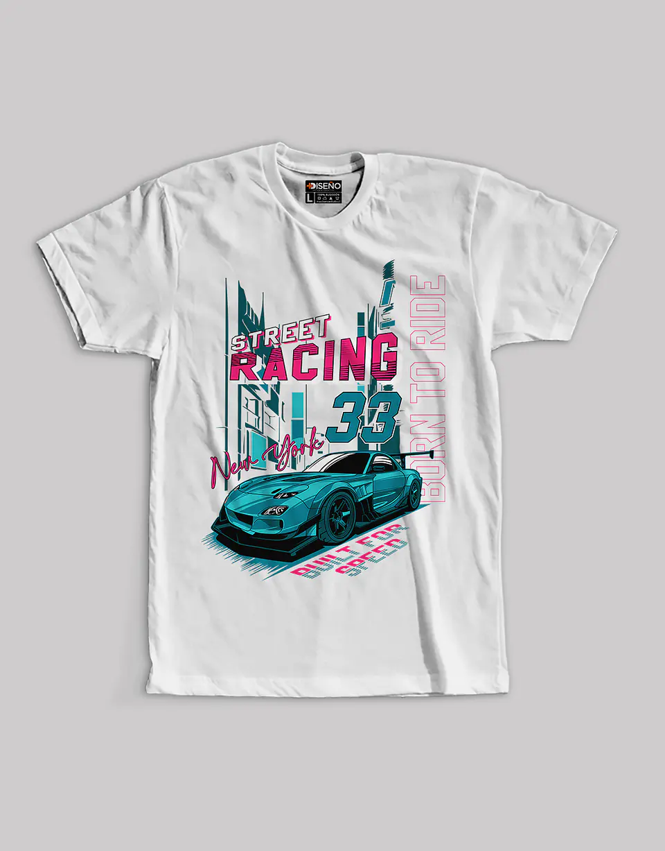 Polera street racing Mazda RX7 1
