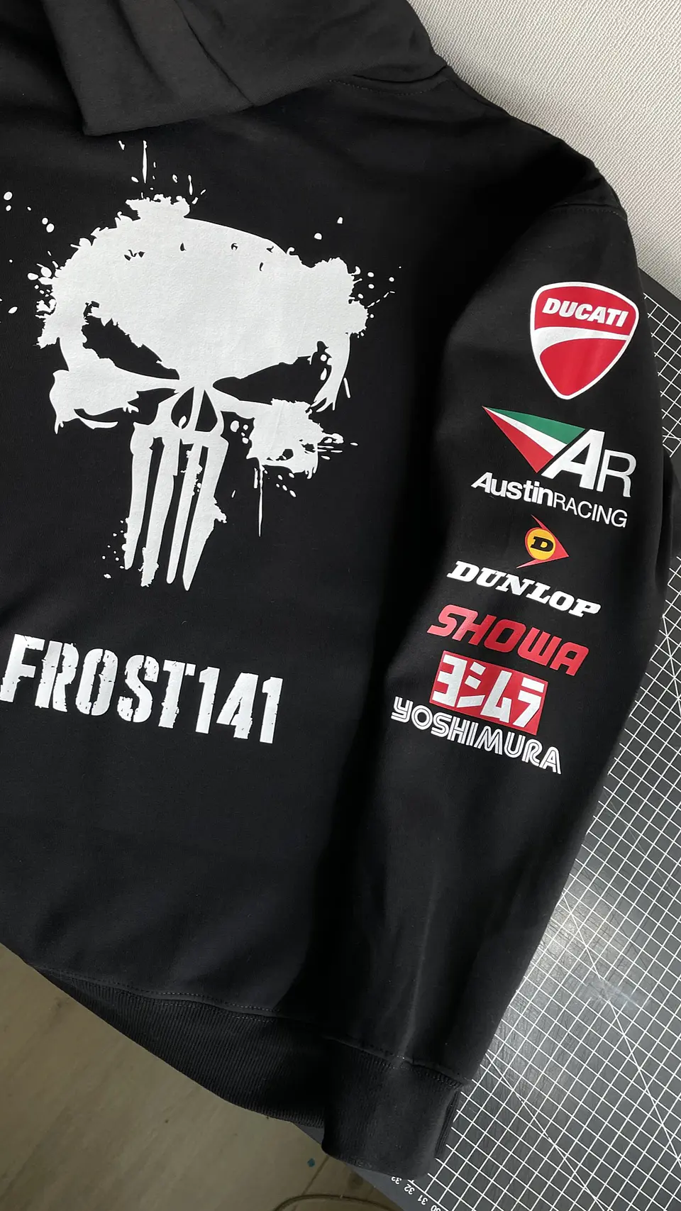 Poleron Canguro Con Capucha Estampado Personalizado  7