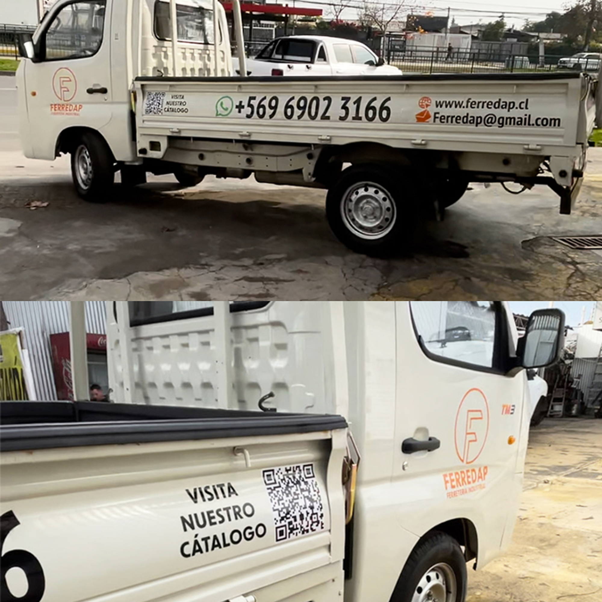 Gráfica Vehicular Furgon De Carga Camión Con Barandas  4