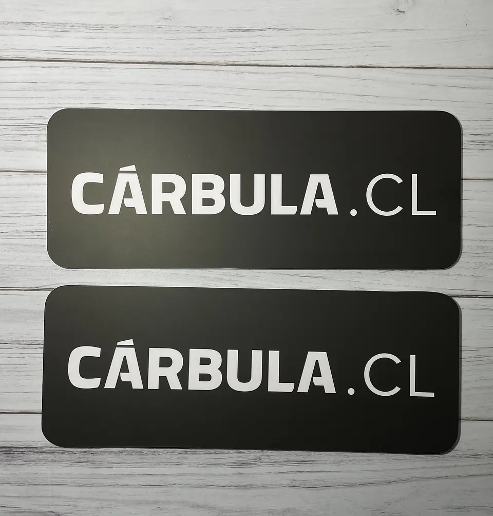 Cubre Patente borde redondeado kit 2 unidades personalizado 11