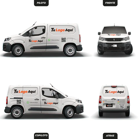 Branding Vehicular Básico personalizado para Furgones 