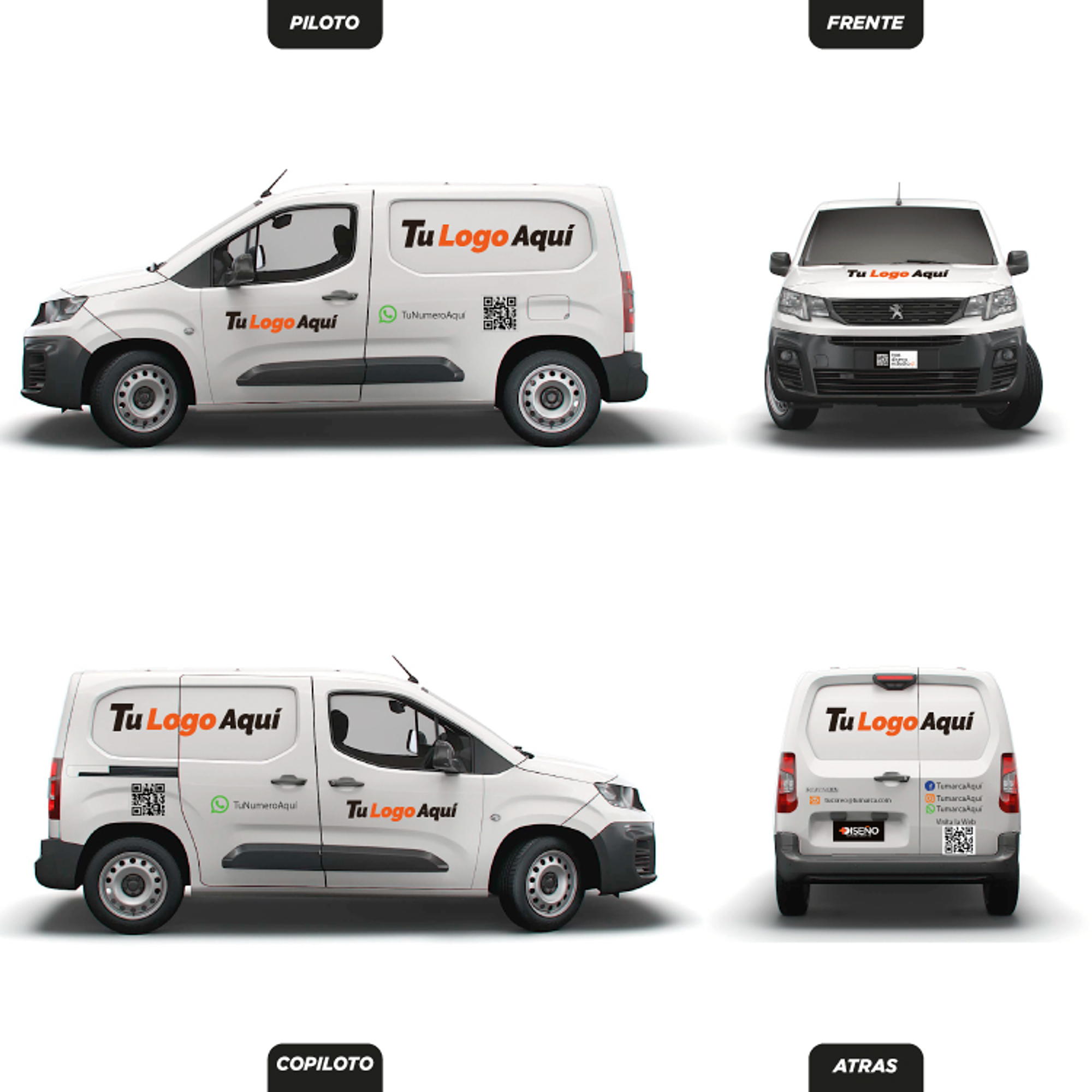 Branding Vehicular Básico personalizado para Furgones  1