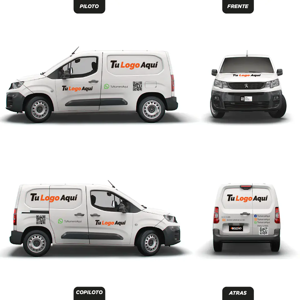 Branding Vehicular Básico personalizado para Furgones  1