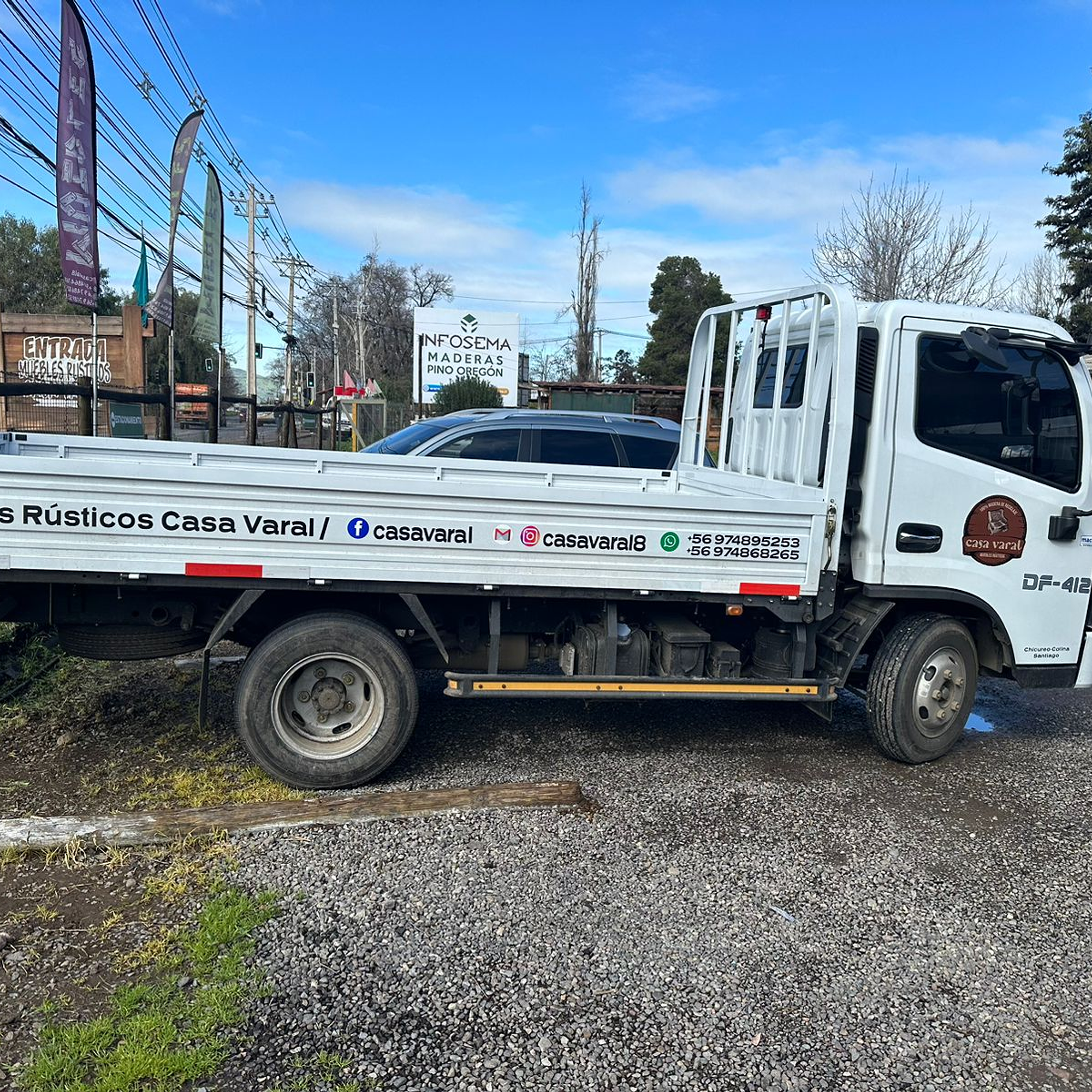 Gráfica Vehicular Furgon De Carga Camión Con Barandas  6