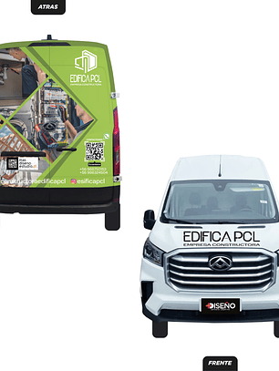 Branding Vehicular Parcial para Furgones de Gran Tamaño