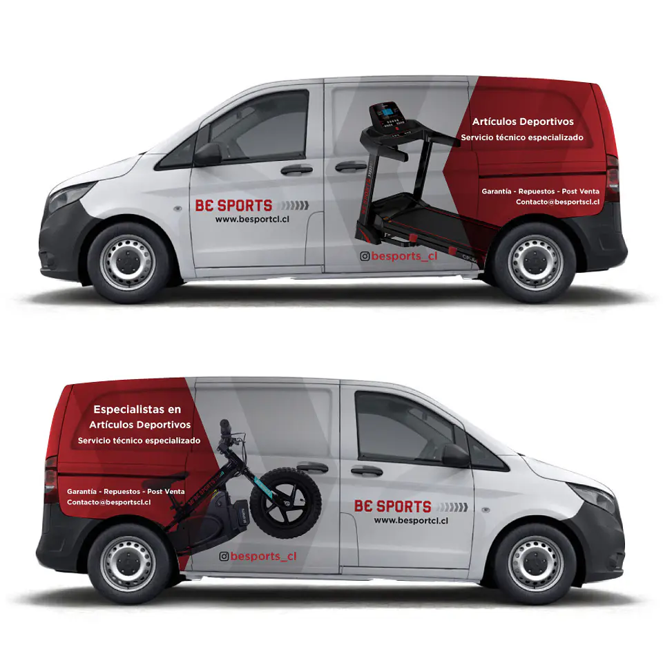 Branding Vehicular Parcial personalizado para Furgones  8