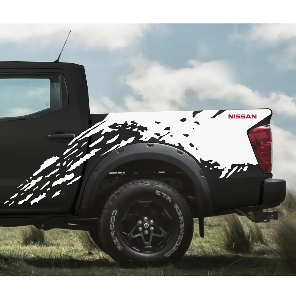 Sticker barro splash para pickup y camionetas 4x4 13