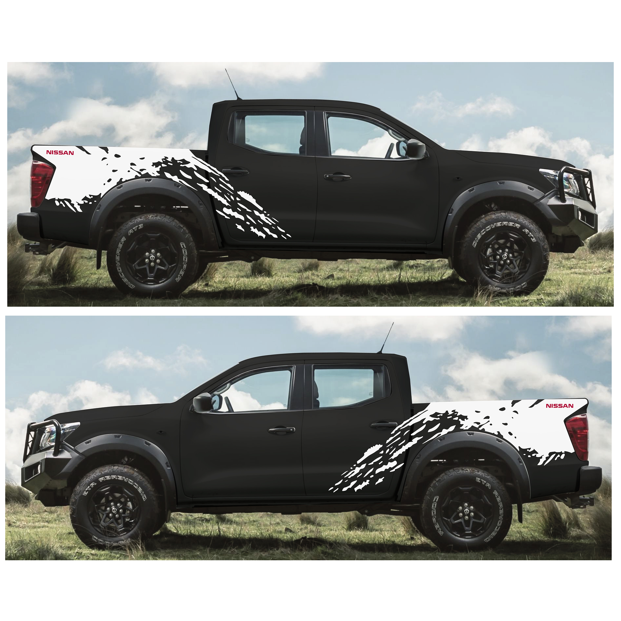 Sticker barro splash para pickup y camionetas 4x4 13